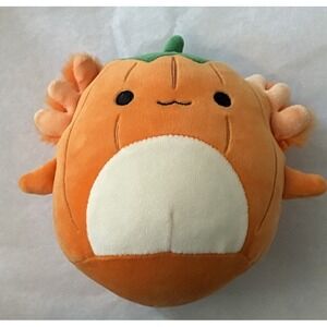 Squishmallows Gabin The Axolotl Pumpkin 5" Plush Stuffed Animal Toy